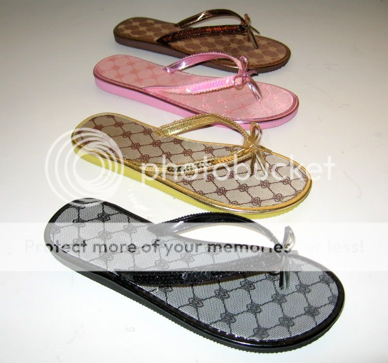 New Sexy Sequins Strap Bow Flip Flops Thong Sandals Shoe Sz 5 6 7 