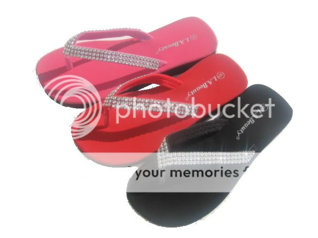 SEXY BLING DECORATED STRAP FLAT FLIP FLOPS SANDALS 5 10  