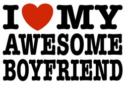 I Love My Awesome Boyfriend t-shirt : eteez home