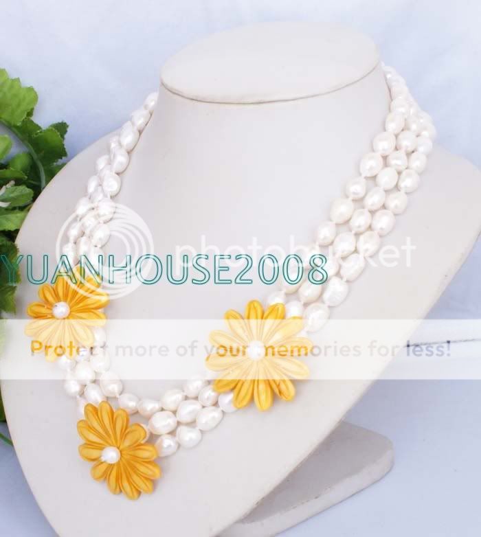 Fashion 18 20 White FW Pearl Necklace  